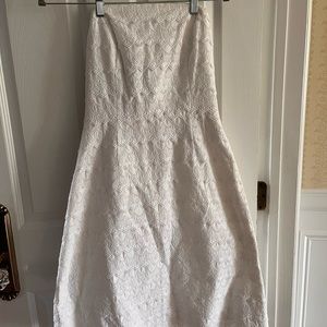 Lilly Pulitzer White eyelet strapless dress-Sienna Dress Lace Novelty